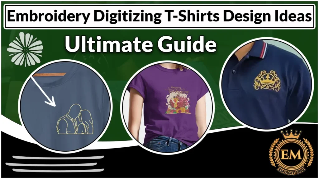 Ideas de diseño de camisetas con digitalización de bordado