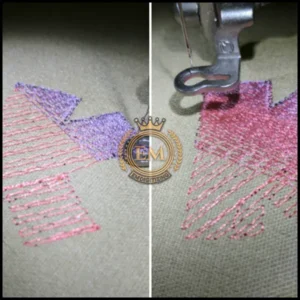 Example of Thread Color Blending in Action