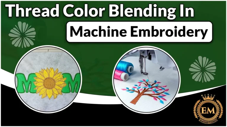 Thread Color Blending In Machine Embroidery