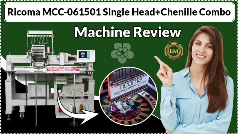 Ricoma MCC-061501 Single Head+Chenille Combo Machine Review