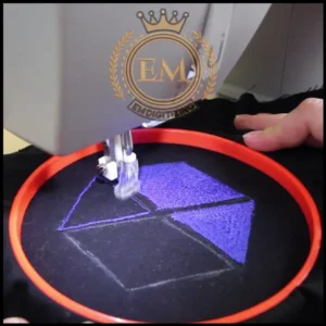 Setting Up the Embroidery Machine for Placemat Embroidery