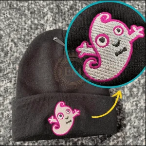Removing the Beanie Hat from the Embroidery Machine and Hoop