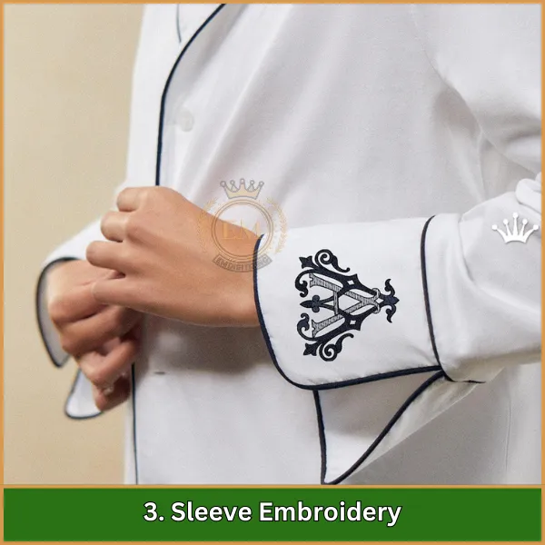 3. Sleeve Embroidery