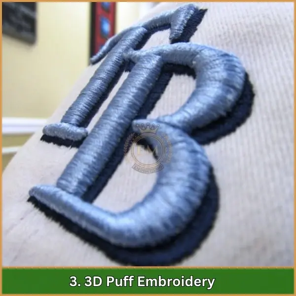 3D Puff Embroidery