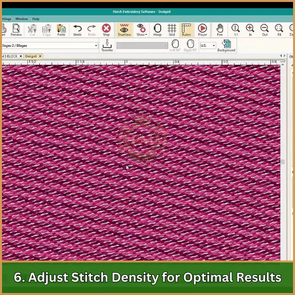 Adjust Stitch Density for Optimal Results