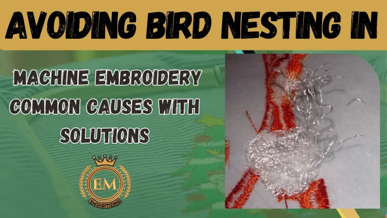 Avoiding Bird Nesting in Machine Embroidery