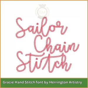 Gracie Hand Stitch font by Herrington Artistry