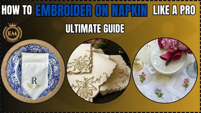 How to Embroider on Napkin Like a Pro