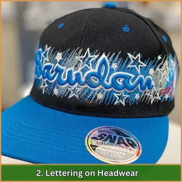 Lettering on Headwear