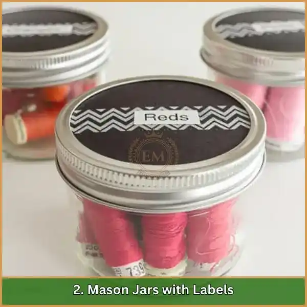 Mason Jars with Labels