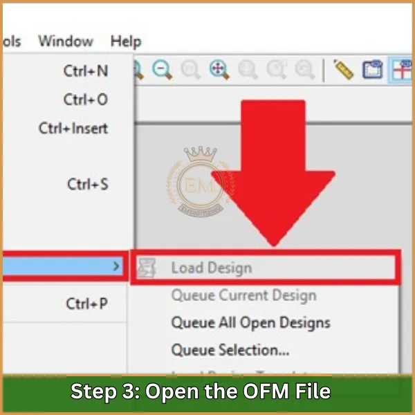 Open the OFM File