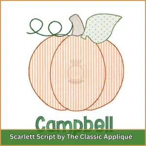 Scarlett Script by The Classic Appliqué