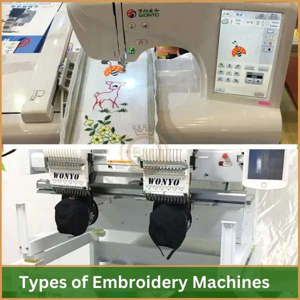 Types of Embroidery Machines