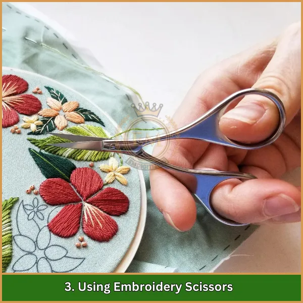 Using Embroidery Scissors