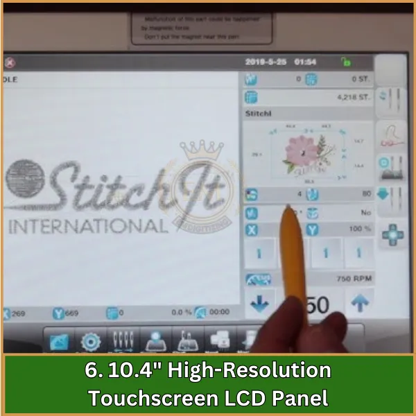 10.4 High-Resolution Touchscreen LCD Panel