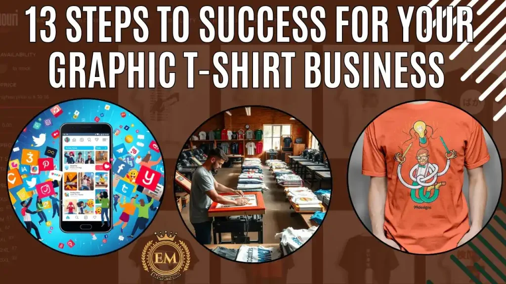 13 Steps To Success For Your Graphic T-shirt Business