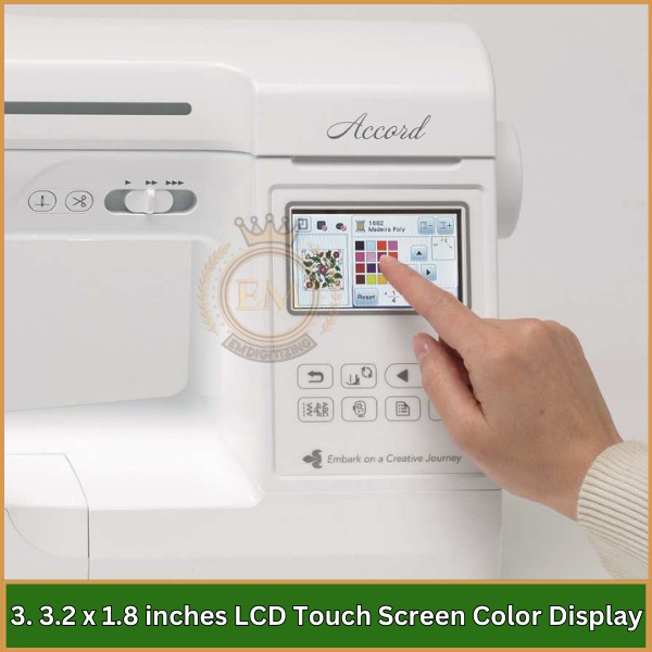 3.2 x 1.8 inches LCD Touch Screen Color Display