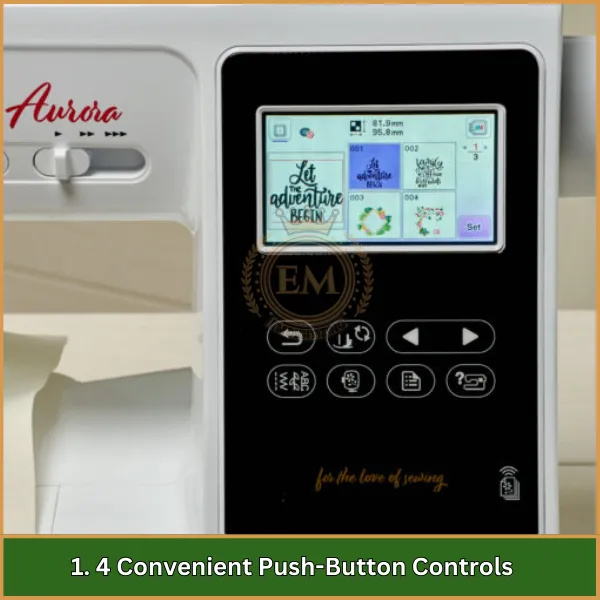 4 Convenient Push-Button Controls