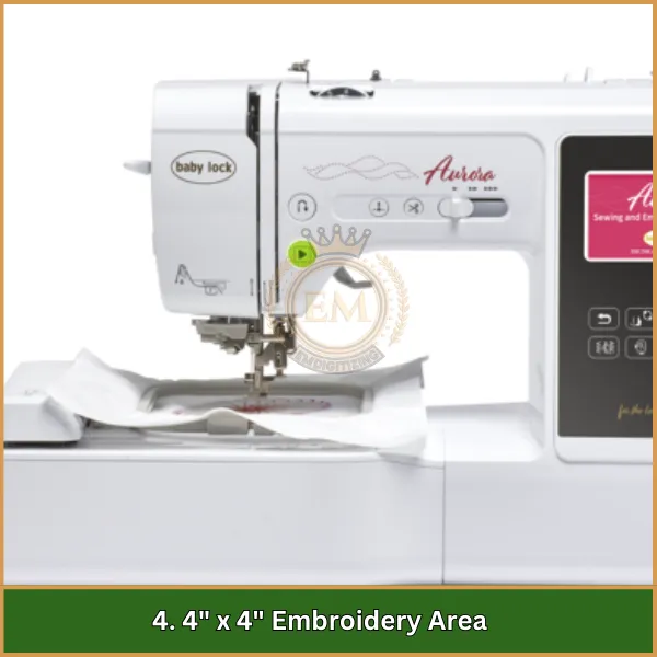 4 x 4 Embroidery Area