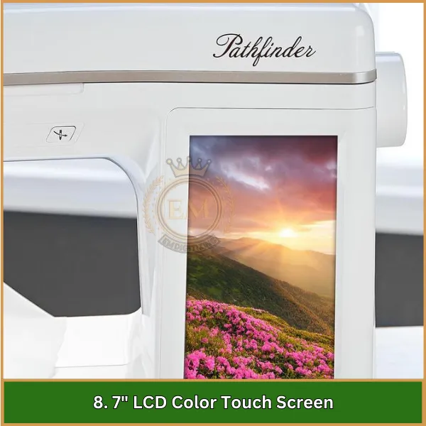 7 LCD Color Touch Screen - Baby Lock Pathfinder Embroidery Machine Review