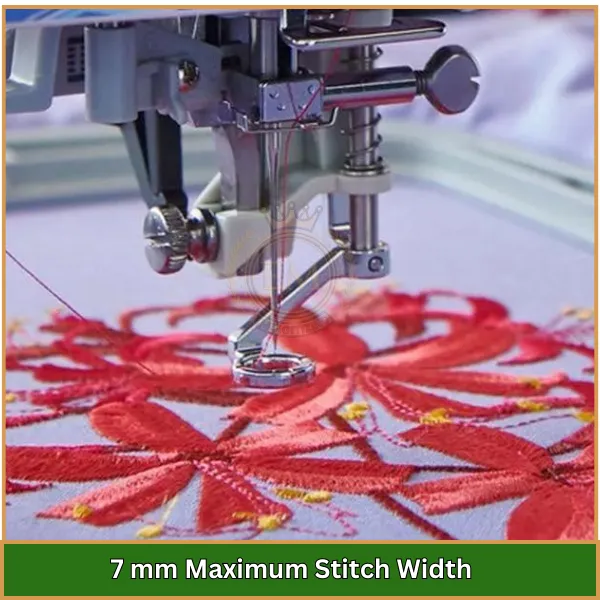 7 mm Maximum Stitch Width