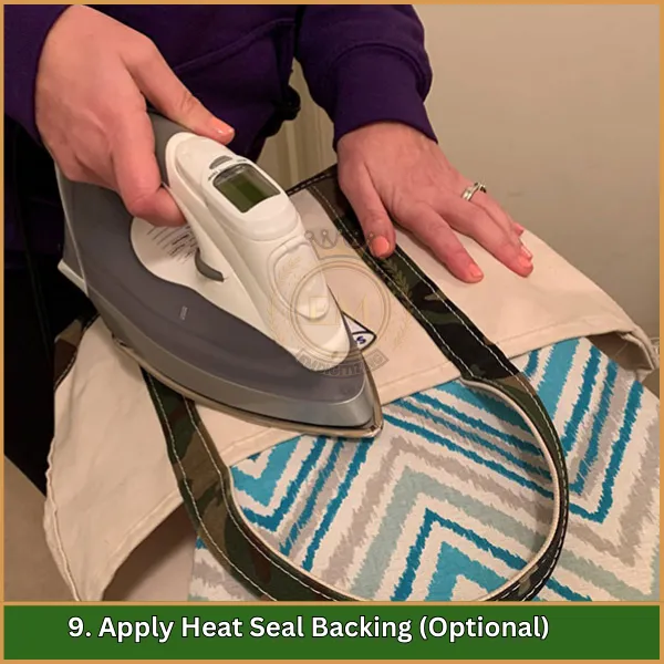 Apply Heat Seal Backing (Optional)