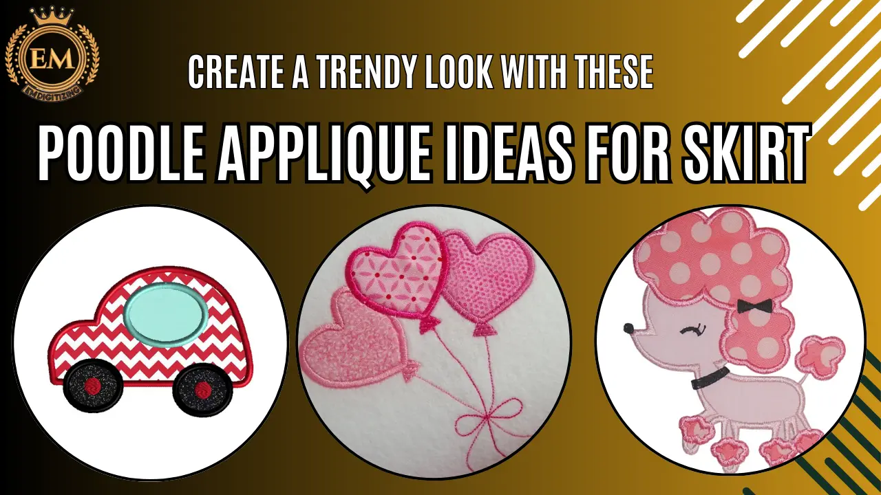 Create a Trendy Look with These Poodle Applique Ideas for Skirt