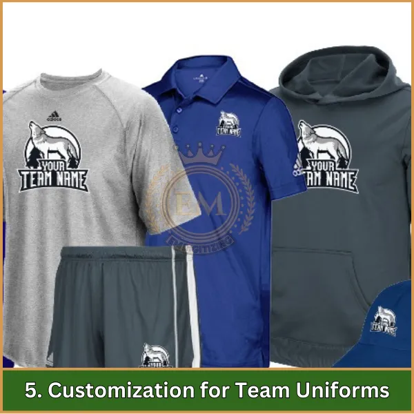 Customization for Team Uniforms