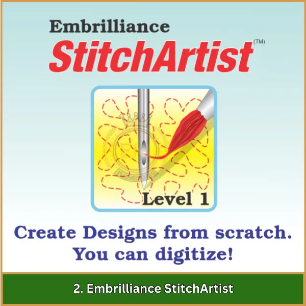 Embrilliance StitchArtist 1 - Embrilliance Essentials Embroidery Software Review