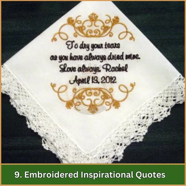 Embroidered Inspirational Quotes