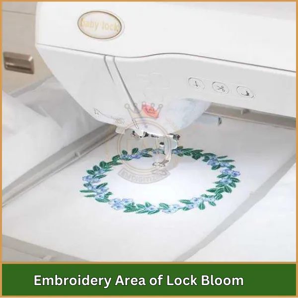 Embroidery Area of Lock Bloom