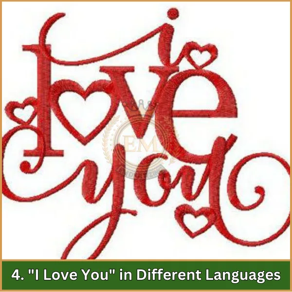 I Love You in Different Languages