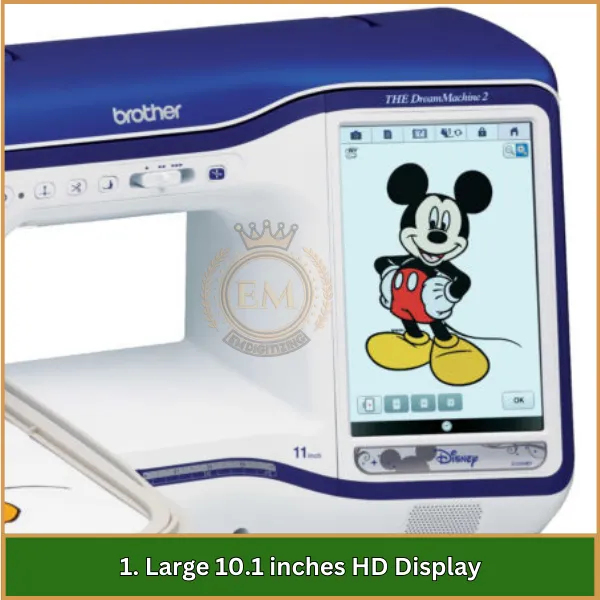 Large 10.1 inches HD Display