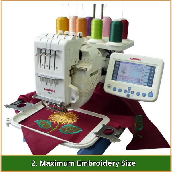 Maximum Embroidery Size