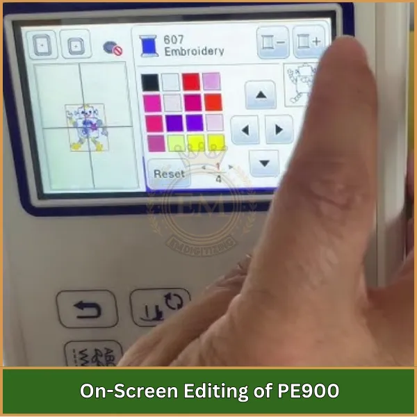 On-Screen Editing of PE900