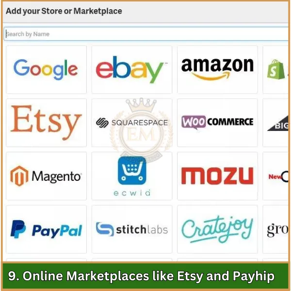 Online Marketplaces like Etsy and Payhip