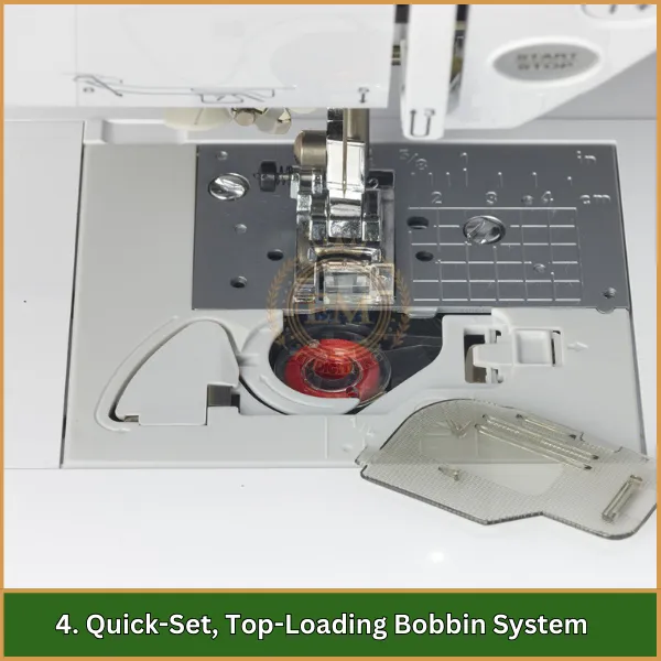 Quick-Set, Top-Loading Bobbin System