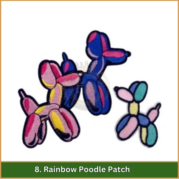 Rainbow Poodle Patch