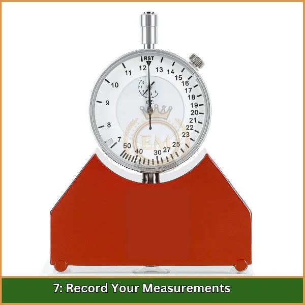 Record Your Measurements