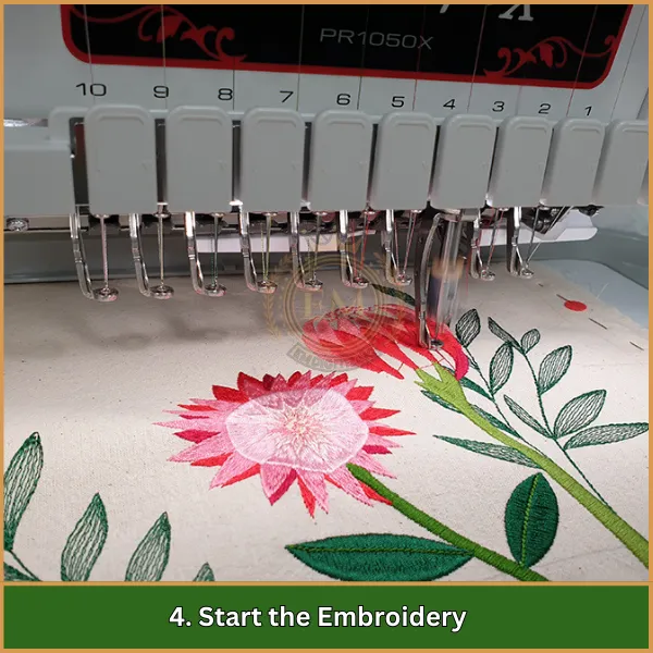 Start the Embroidery