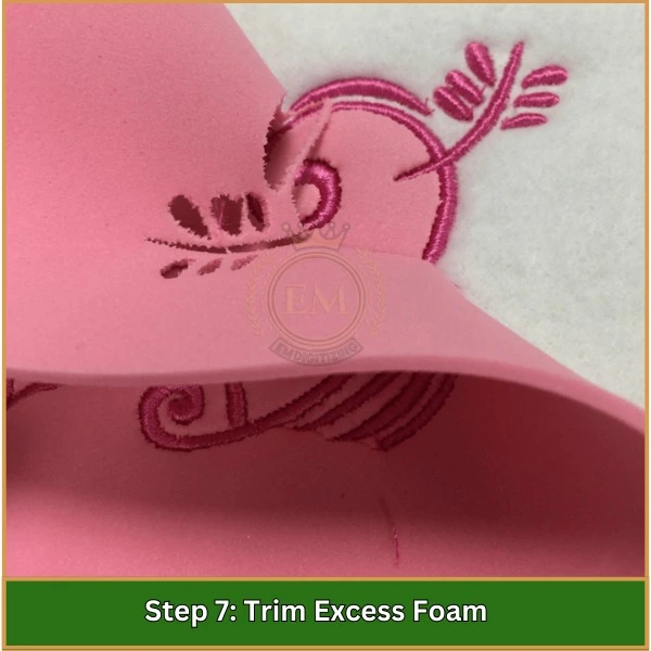 Trim Excess Foam