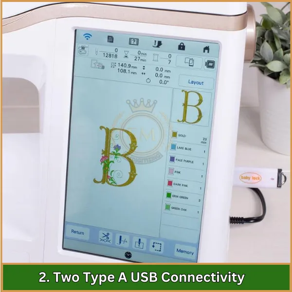 Two Type A USB Connectivity