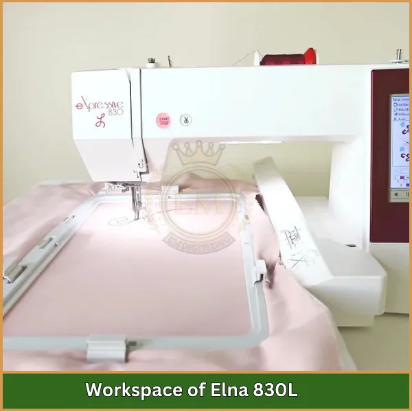 Workspace of Elna 830L