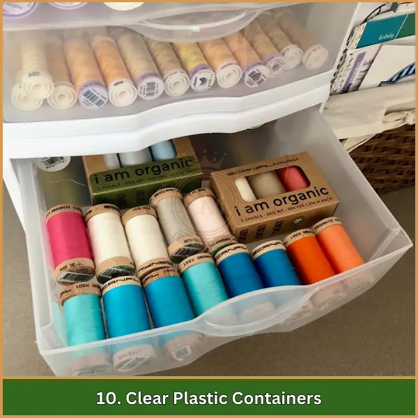 10. Clear Plastic Containers