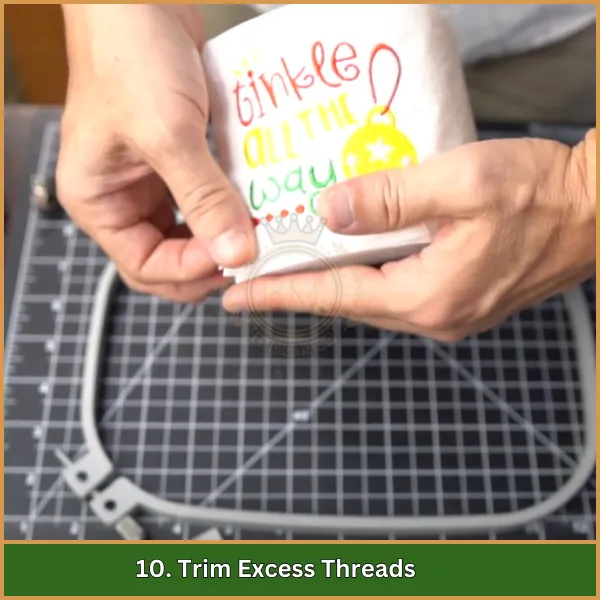 10. Trim Excess Threads