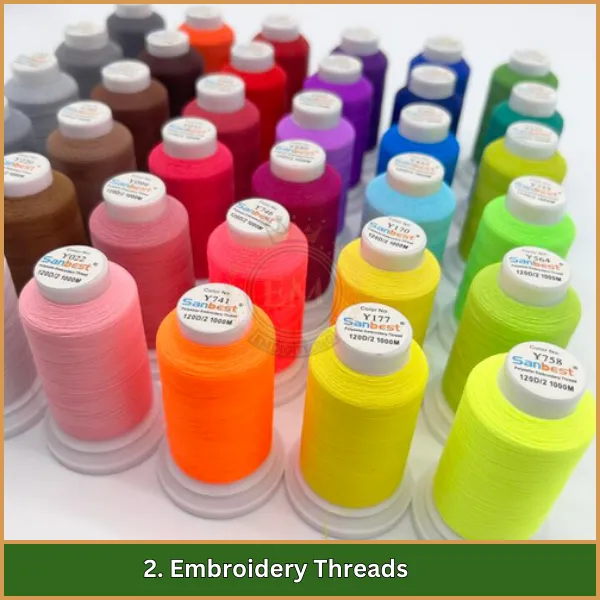 2. Embroidery Threads