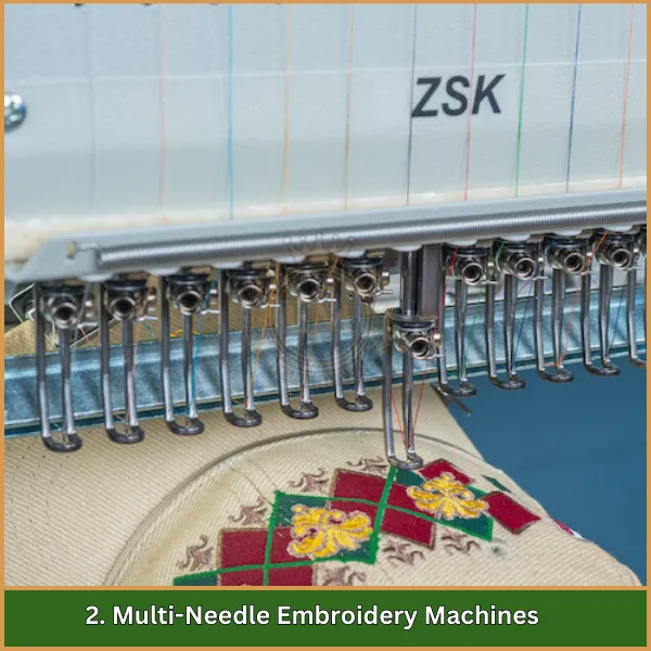 2. Multi-Needle Embroidery Machines