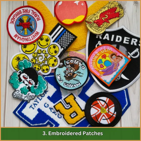 3. Embroidered Patches