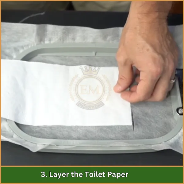 3. Layer the Toilet Paper