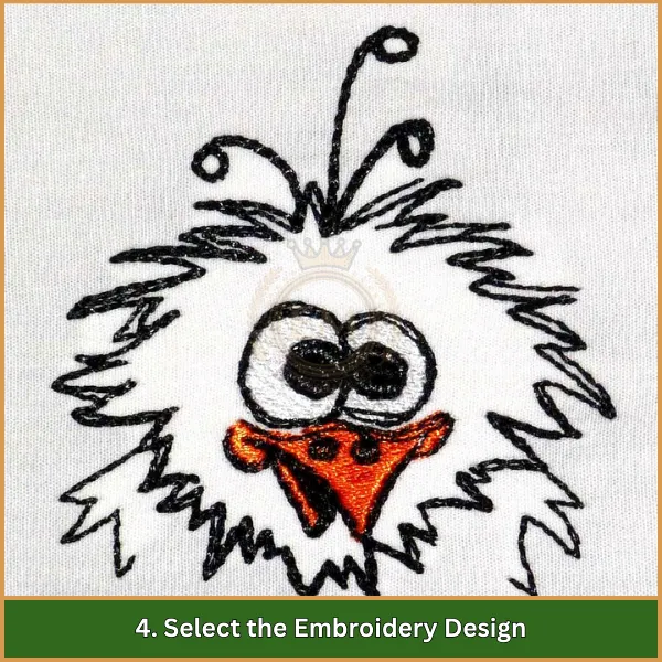 4. Select the Embroidery Design